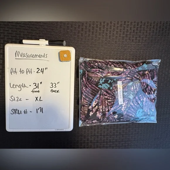 Dear Scarlett Vibrant Purple and Teal Blouse - Picture 6 of 6